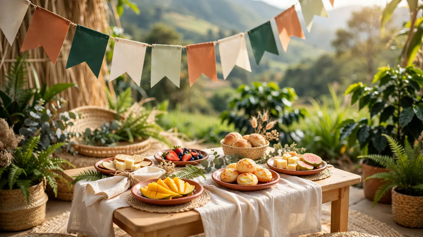 A children’s party table